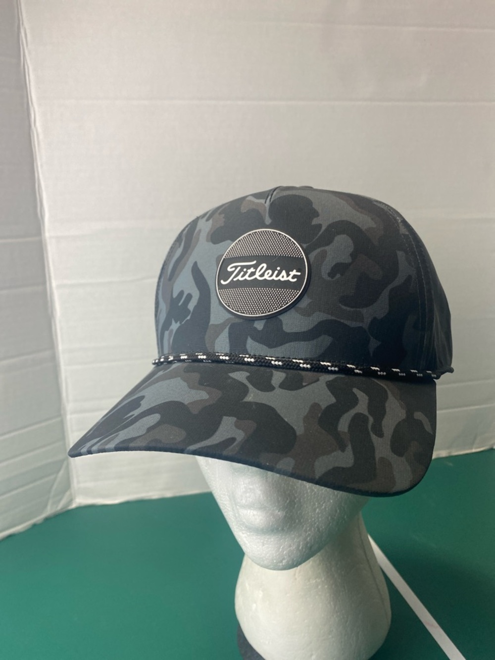 Titleist Boardwalk Rope Black Gray Camouflage Golf Hat
